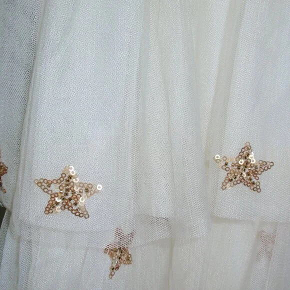 NWT Altar’d State Stars Tulle Tiered Ruffle Midi Fellyn Ballerina Skirt Sz M - Picture 8 of 15